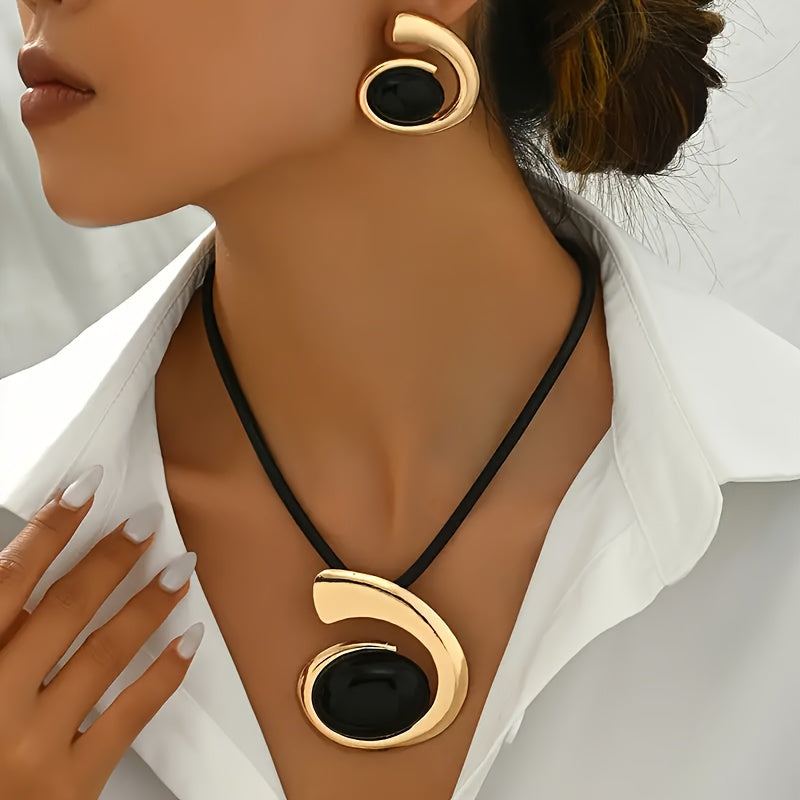 1 ensemble de collier et de boucles d’oreilles Boho