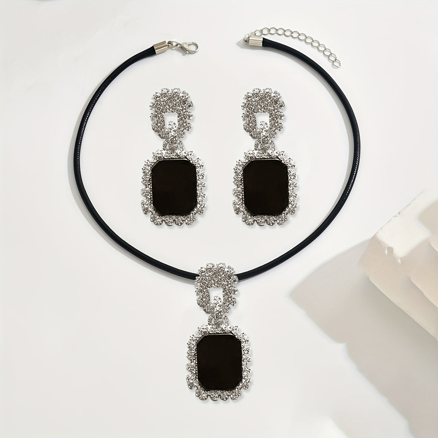 3pcs Automne-Hiver Mode Créatif Polyvalent Style Métal Collier Ensemble
