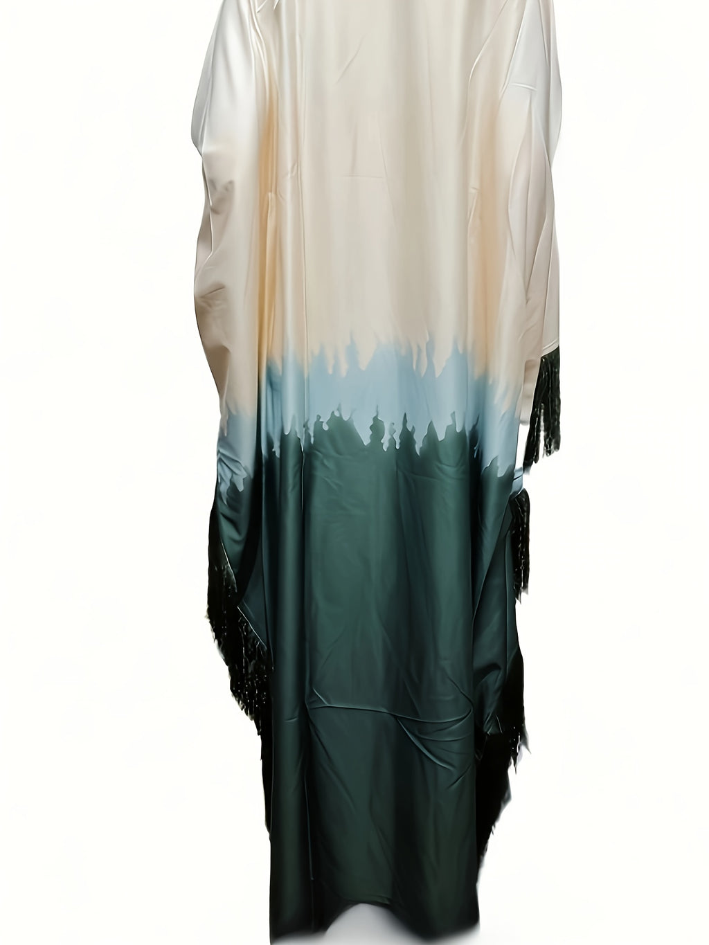 Robe longue ombre élégante rose dégradé à lavande pour femmes avec ourlet à pampilles irréguliers