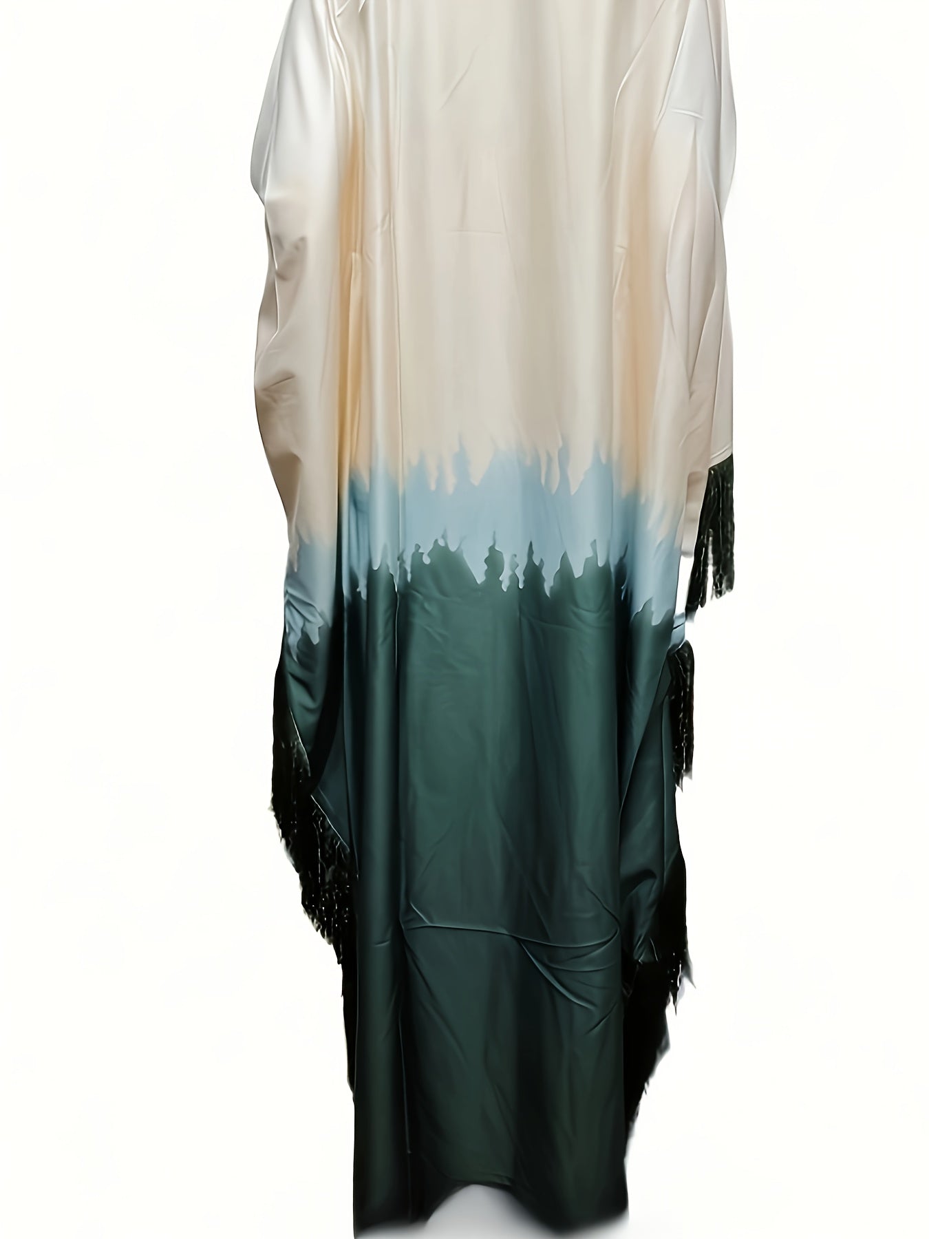 Robe longue ombre élégante rose dégradé à lavande pour femmes avec ourlet à pampilles irréguliers