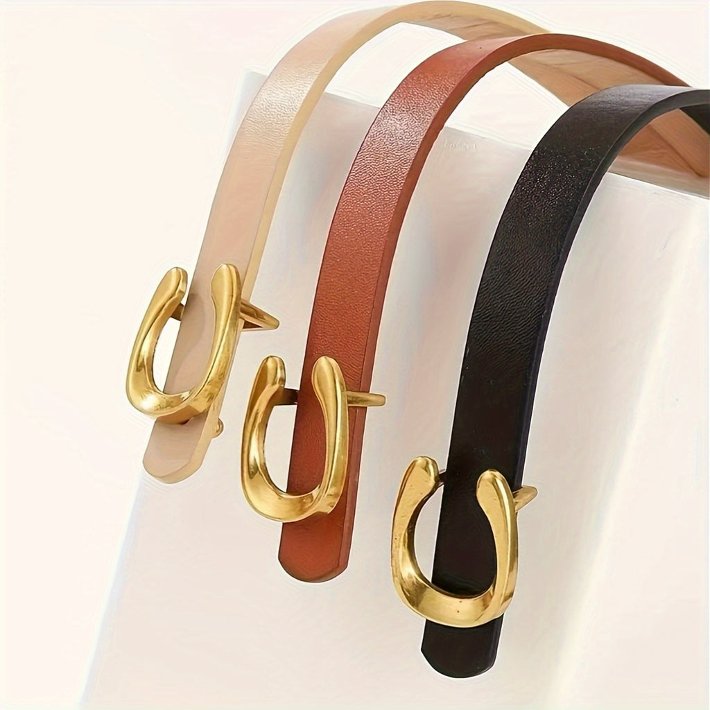 Ensemble de ceinture pour femmes de 3 pièces avec boucles en alliage