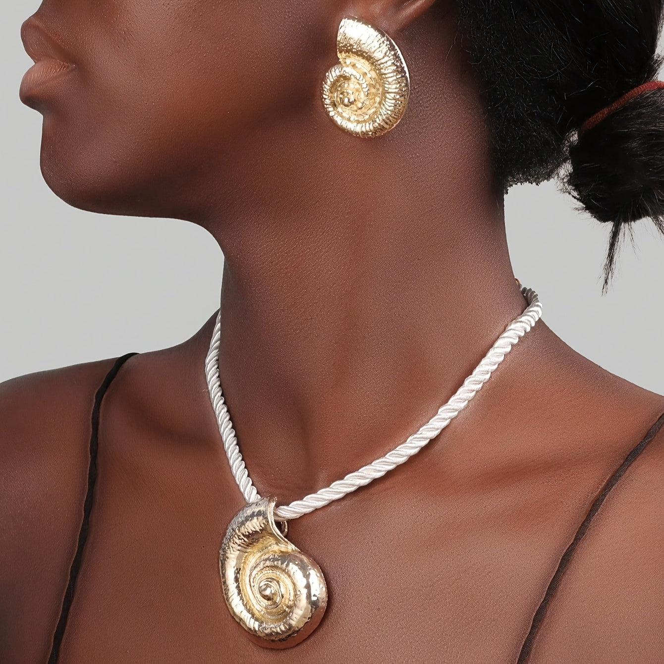 1 ensemble de 3 pièces collier pendentif étoile de mer de mode