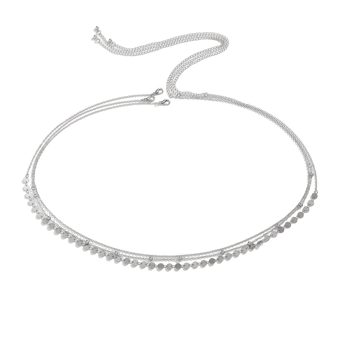Ensemble d’accessoires vestimentaires en perles de paillettes en trois pièces