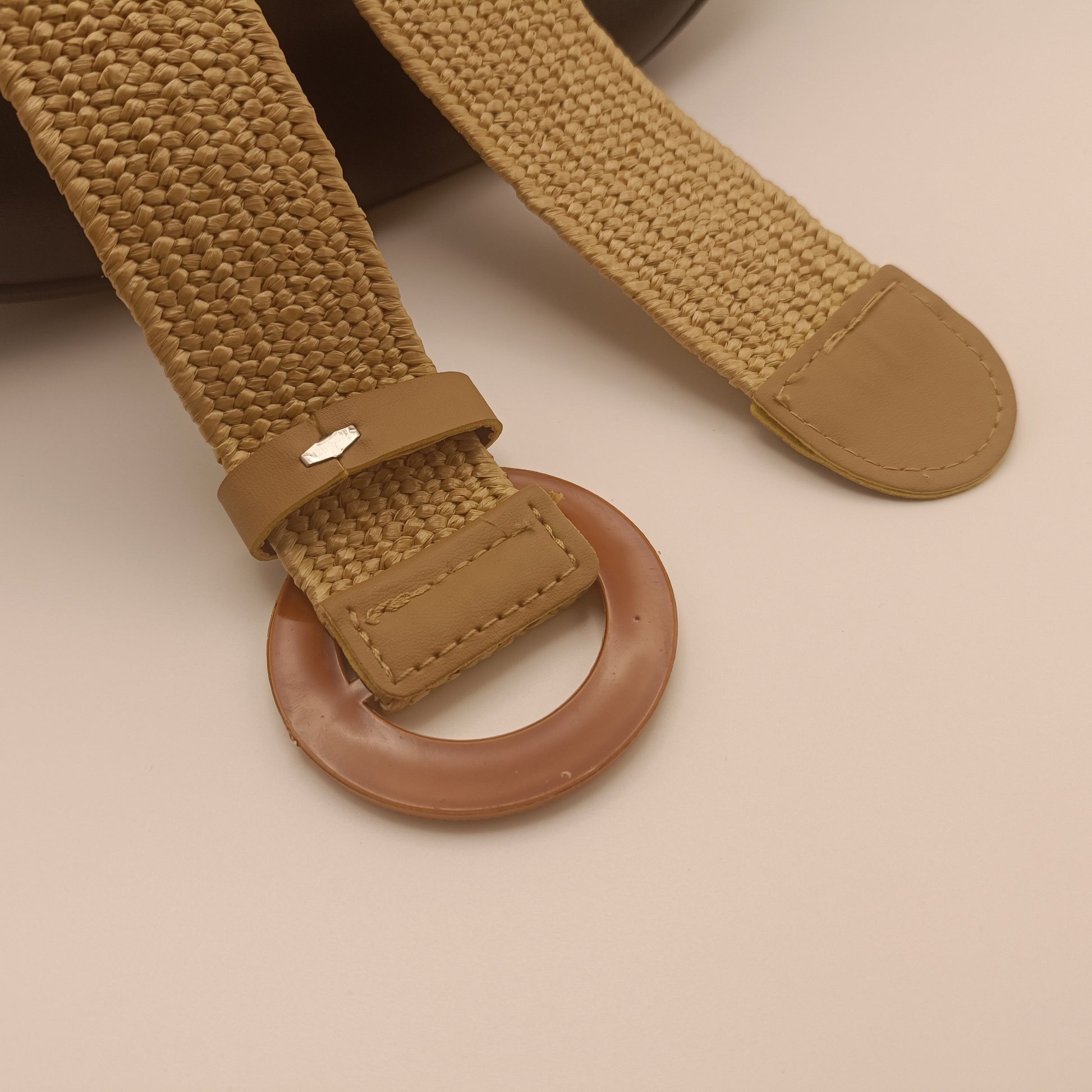 Ceinture tissée élastique décontractée de style bohème pour femmes