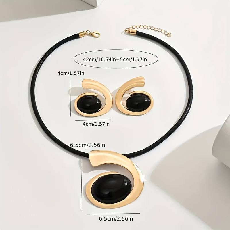 1 ensemble de collier et de boucles d’oreilles Boho