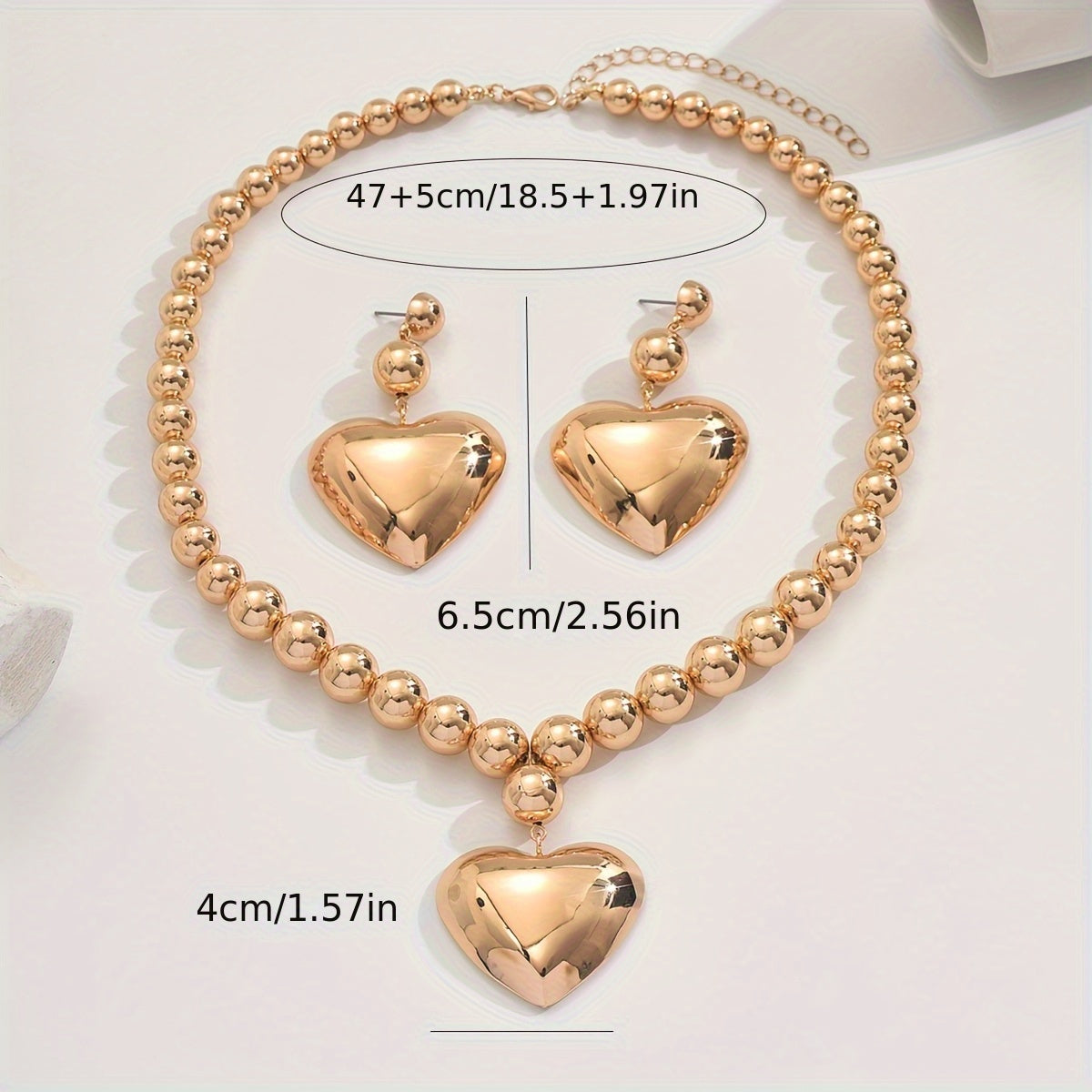Ensemble de bijoux pour femmes de style de 3 pièces