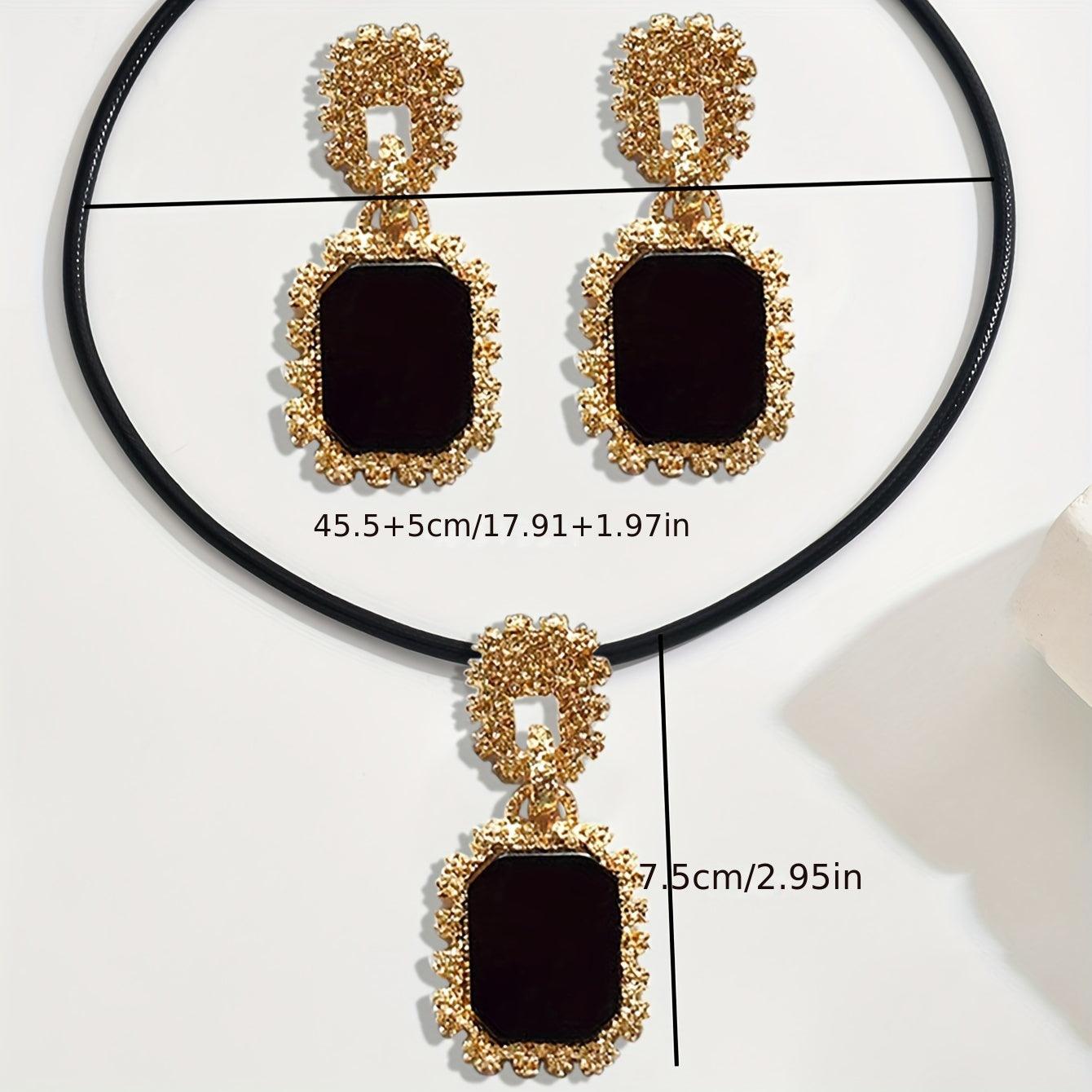 3pcs Automne-Hiver Mode Créatif Polyvalent Style Métal Collier Ensemble