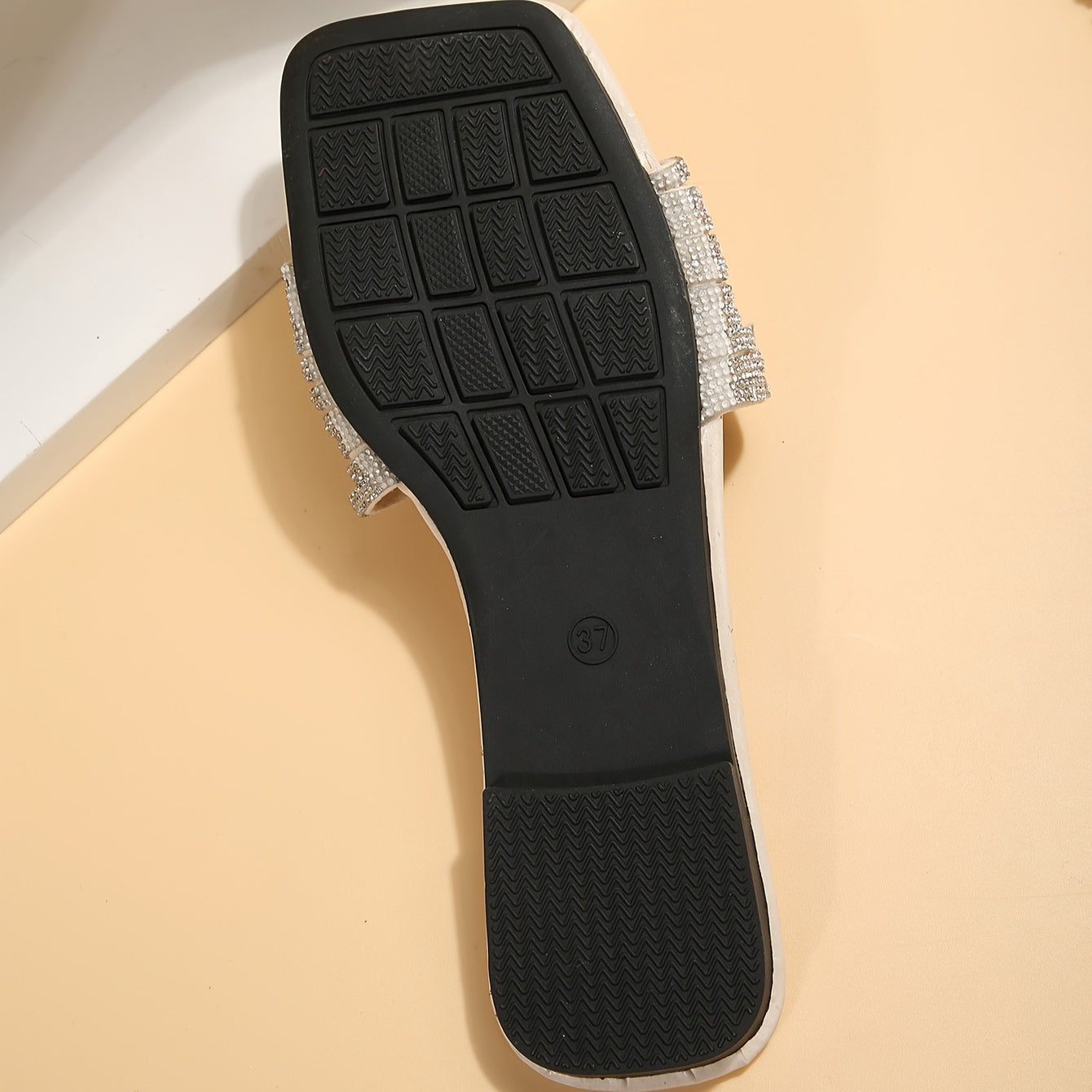 Sandale Style Strass Mode Slip-on Slides