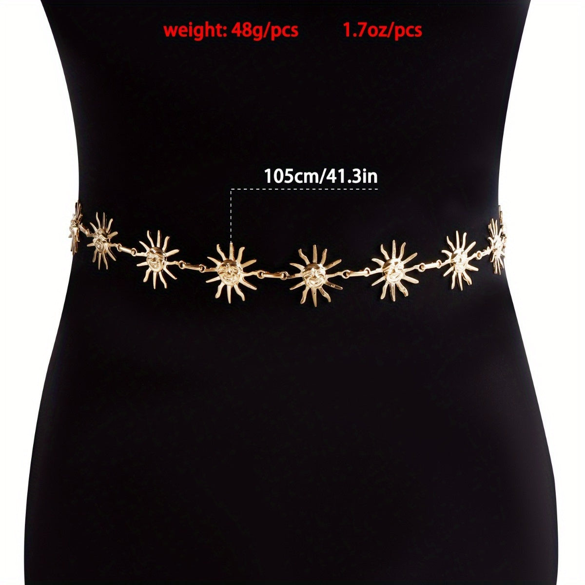 Ceinture de taille de soleil d'été européenne et américaine Robe polyvalente de mode pour femmes