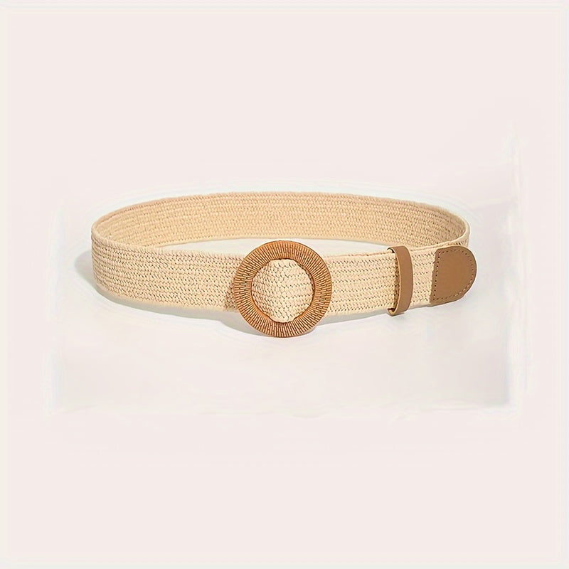 Ceinture tissée élastique décontractée de style bohème pour femmes