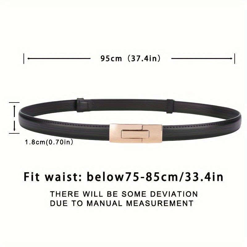 Ceinture en cuir véritable pour femmes large avec boucle dorée