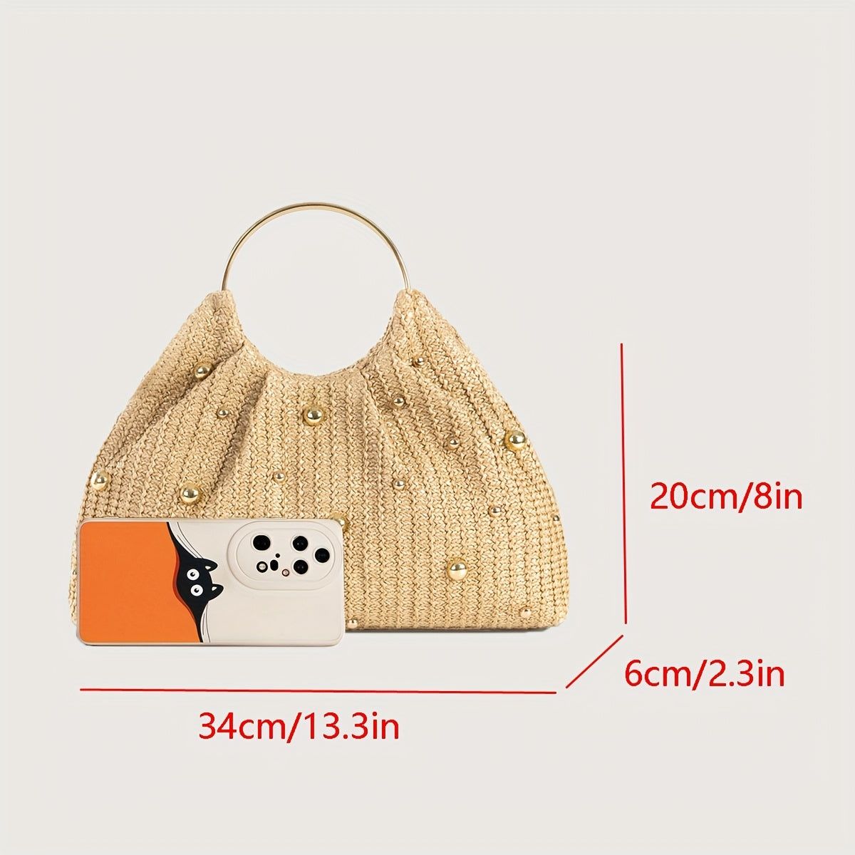 Sac à main pour femmes à la mode avec rivet