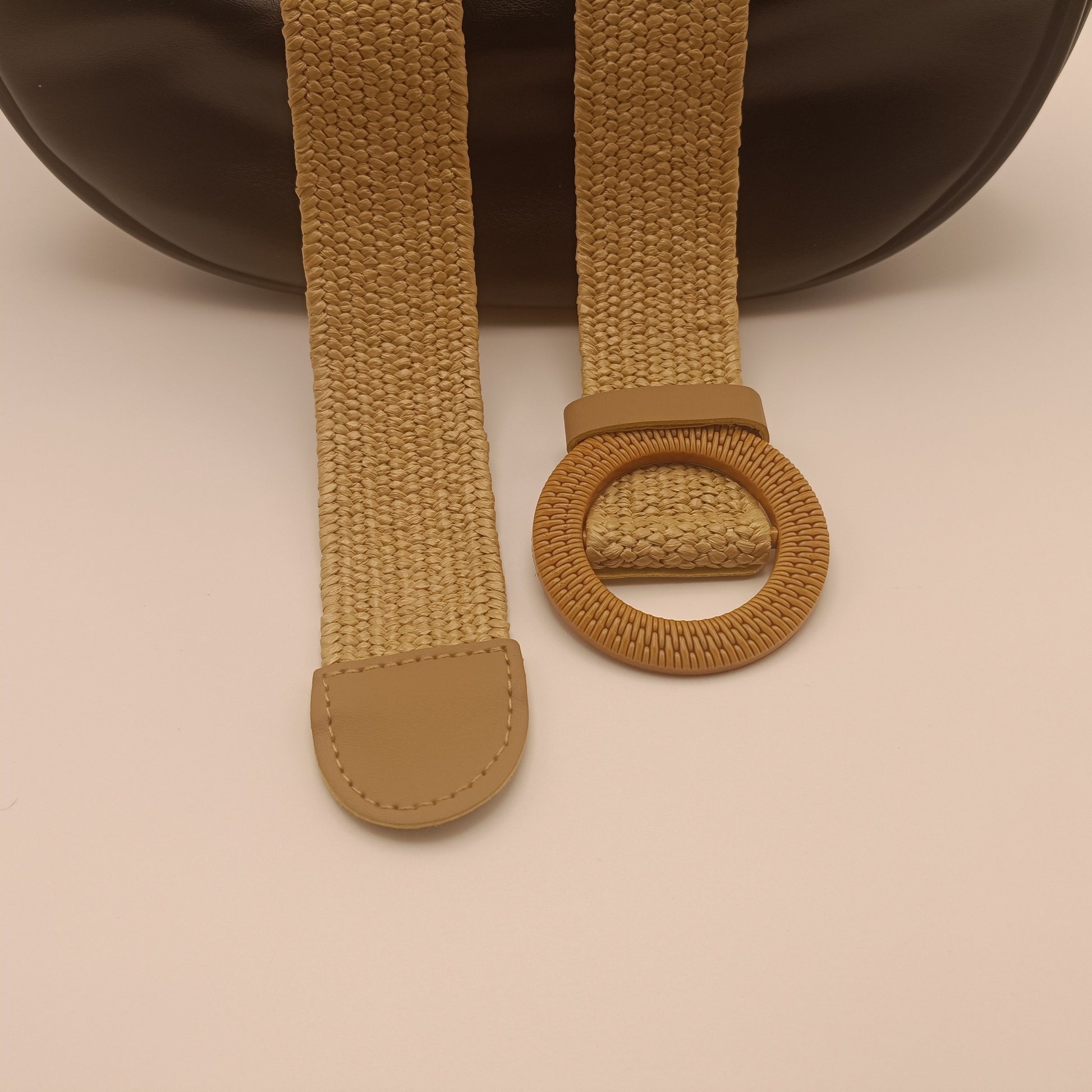 Ceinture tissée élastique décontractée de style bohème pour femmes