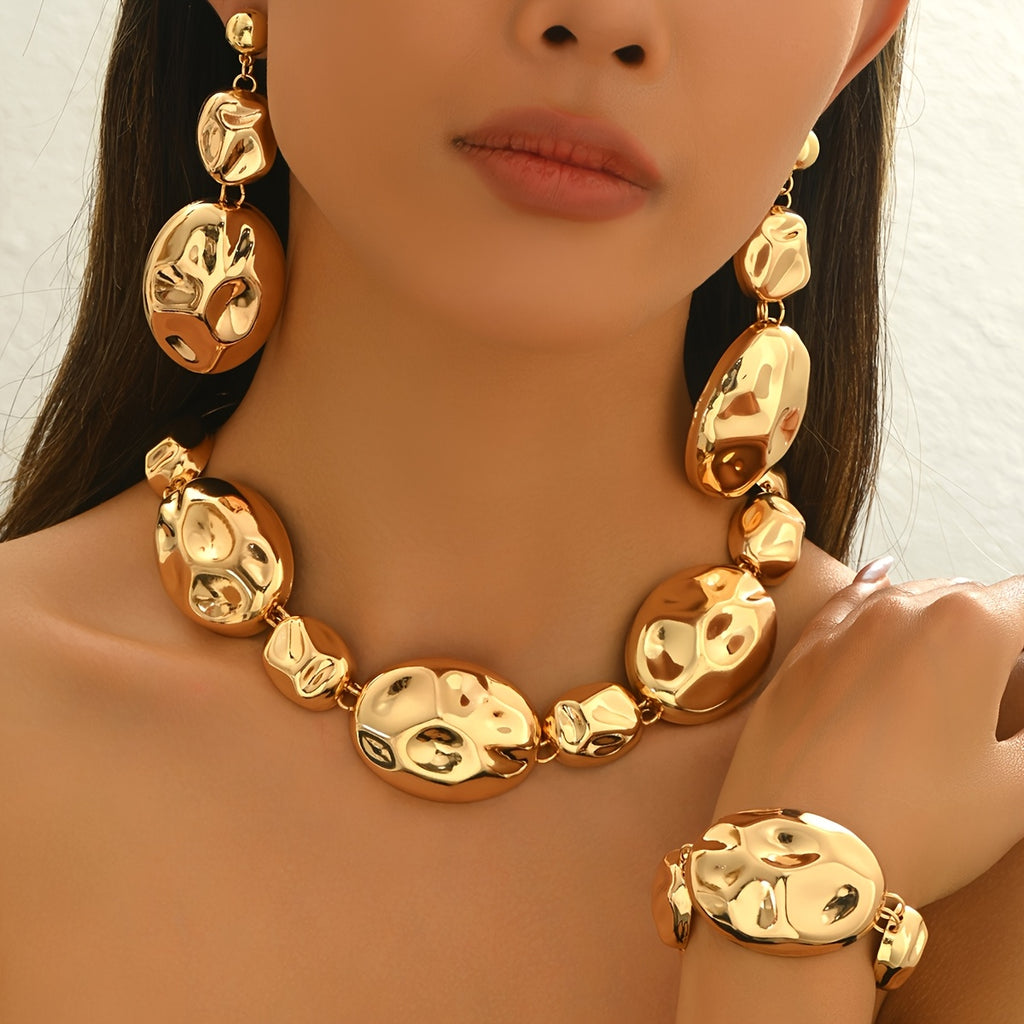 Ensemble de bijoux pour femmes de 4 pièces avec boucles d’oreilles
