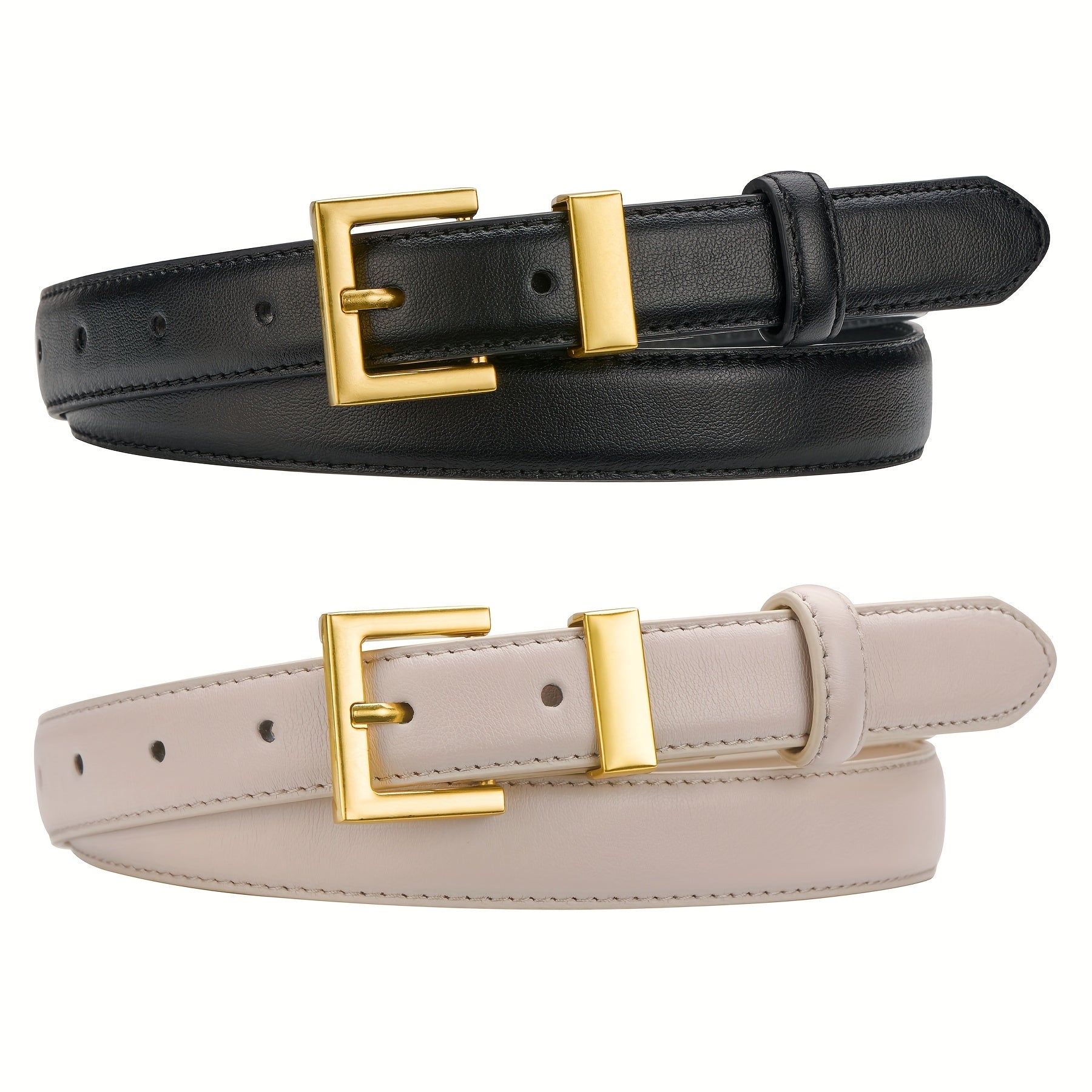 2pcs Ceintures pour femmes LCG LUCHENGYI, style décontracté,