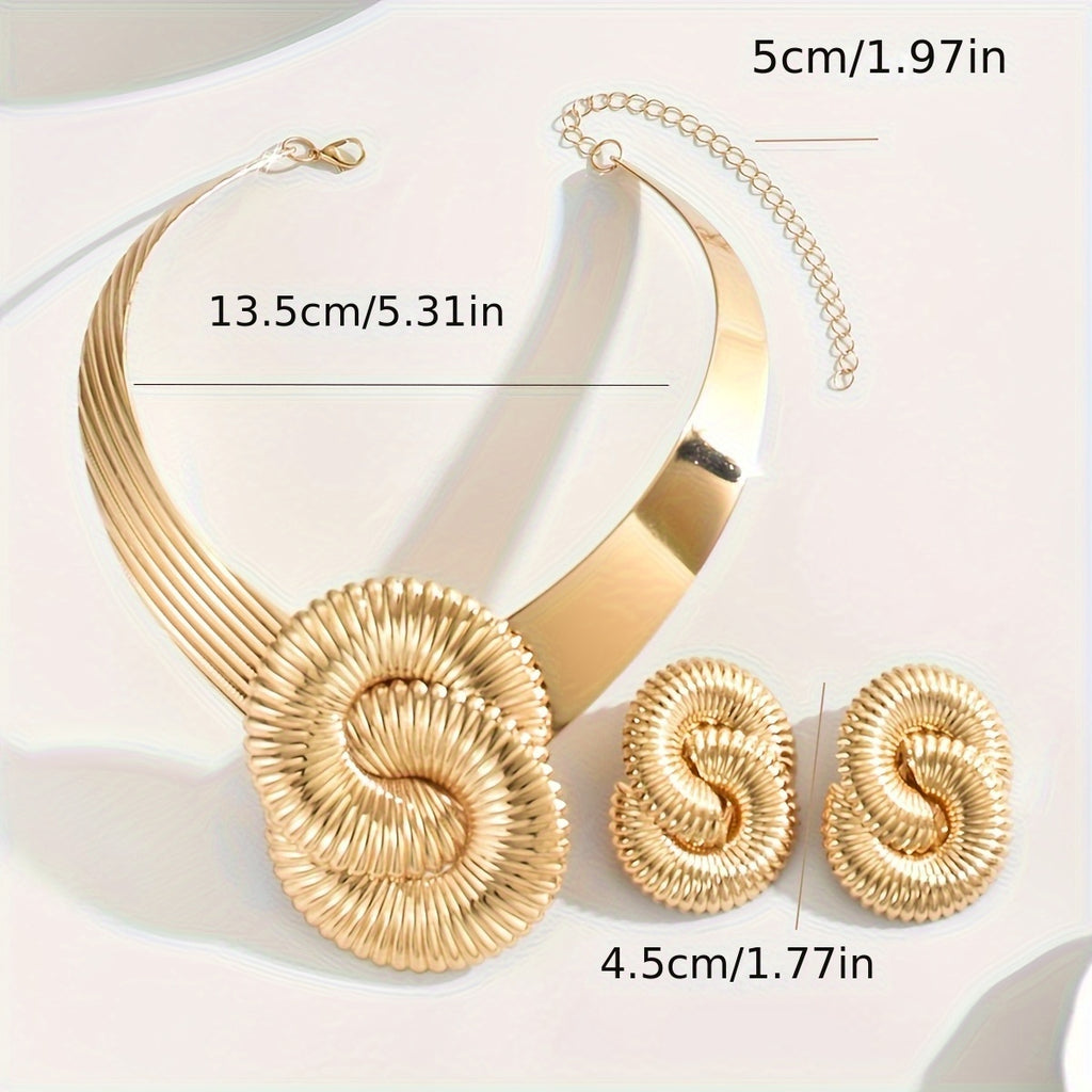 Ensemble de bijoux pour femmes de style métal