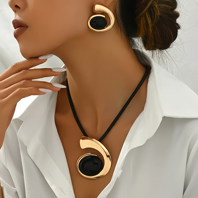 1 ensemble de collier et de boucles d’oreilles Boho