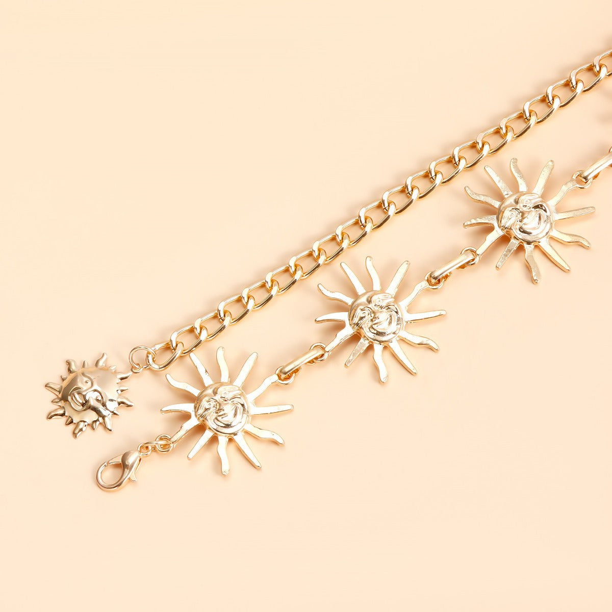 Ceinture de taille de soleil d'été européenne et américaine Robe polyvalente de mode pour femmes