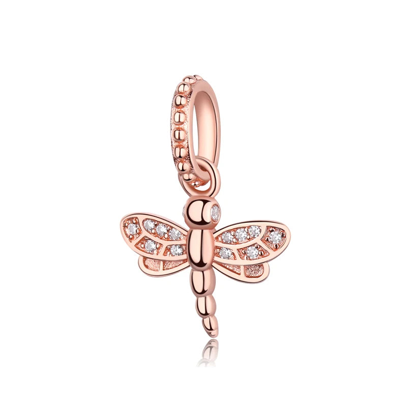 Original 925 en argent Sterling breloque perle arbre généalogique maman pendentif chaîne de sécurité breloques or Rose ajustement marque Bracelets bijoux à bricoler soi-même