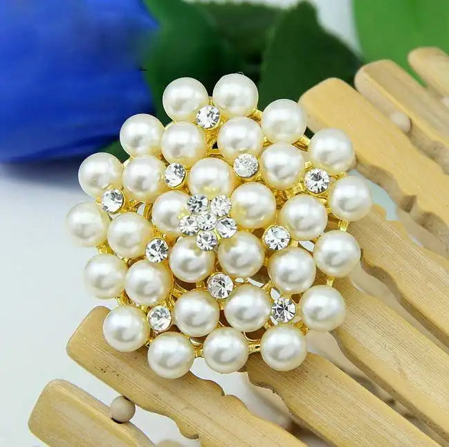 Broche à fleurs en cristal pour femmes, bleu profond, plante, Badge élégant, bijoux à la mode, broche pour fête de mariage, cadeaux de fête