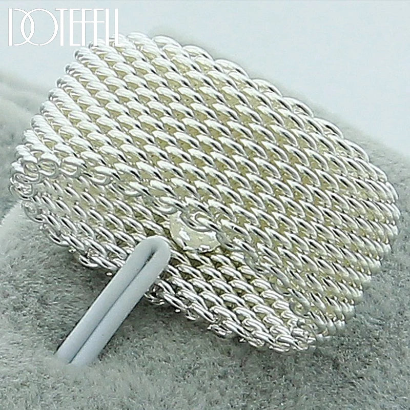 DOTEFFIL 925 bague en argent Sterling entrelacé pour femme mode charme bijoux de fiançailles de mariage