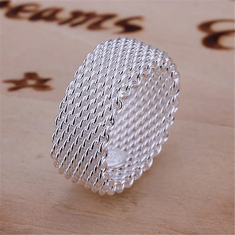 DOTEFFIL 925 bague en argent Sterling entrelacé pour femme mode charme bijoux de fiançailles de mariage