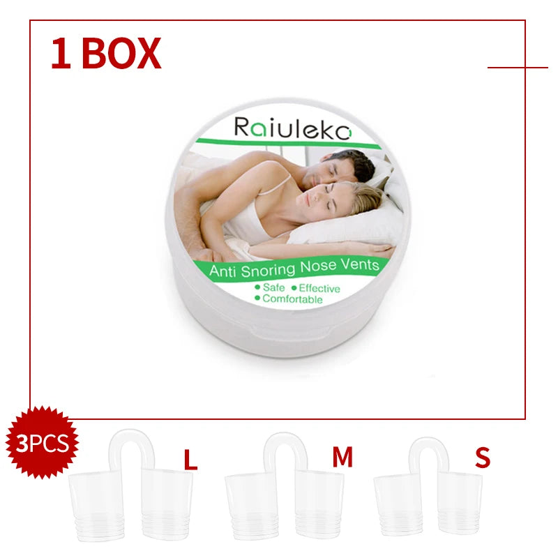 Dilatateur Nasal Anti-ronflement en Silicone souple de qualité médicale, 3 tailles différentes, Ventilation facile à respirer, aide au sommeil, pince-nez