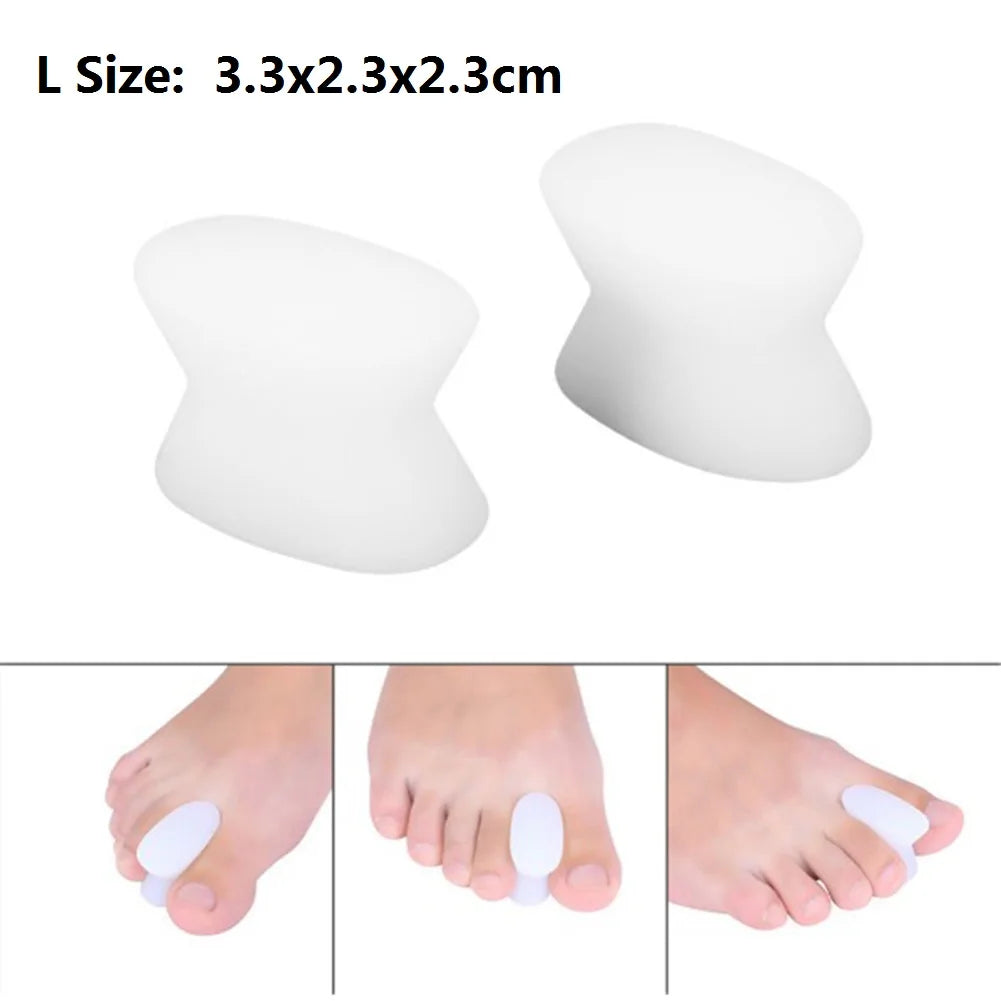 Orthèses de pouce en Silicone, 1 paire, correcteur d'os, séparateur d'orteils, Hallux Valgus, soins des pieds, 2020 S/L