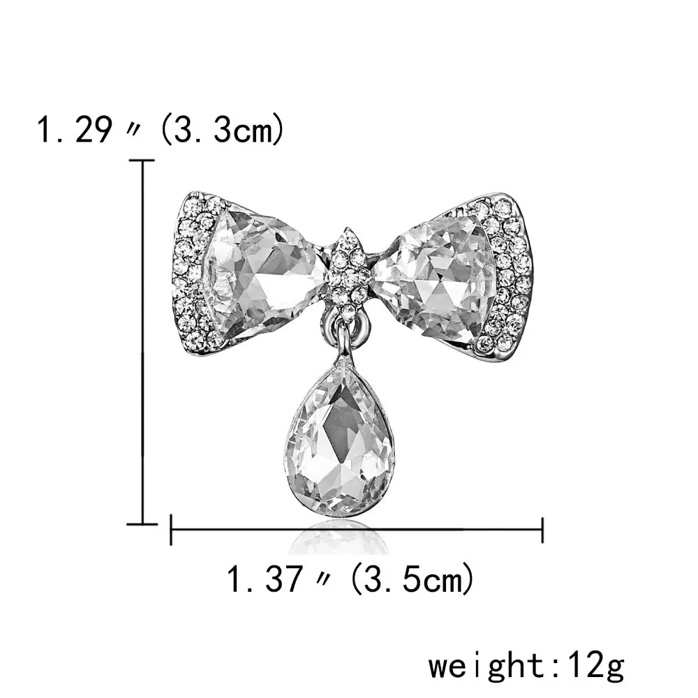 Broche à fleurs en cristal pour femmes, bleu profond, plante, Badge élégant, bijoux à la mode, broche pour fête de mariage, cadeaux de fête