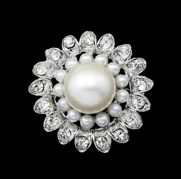 Broche à fleurs en cristal pour femmes, bleu profond, plante, Badge élégant, bijoux à la mode, broche pour fête de mariage, cadeaux de fête