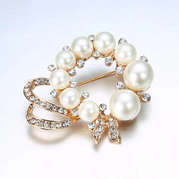 Broche à fleurs en cristal pour femmes, bleu profond, plante, Badge élégant, bijoux à la mode, broche pour fête de mariage, cadeaux de fête