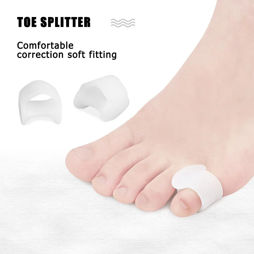 Orthèses de pouce en Silicone, 1 paire, correcteur d'os, séparateur d'orteils, Hallux Valgus, soins des pieds, 2020 S/L