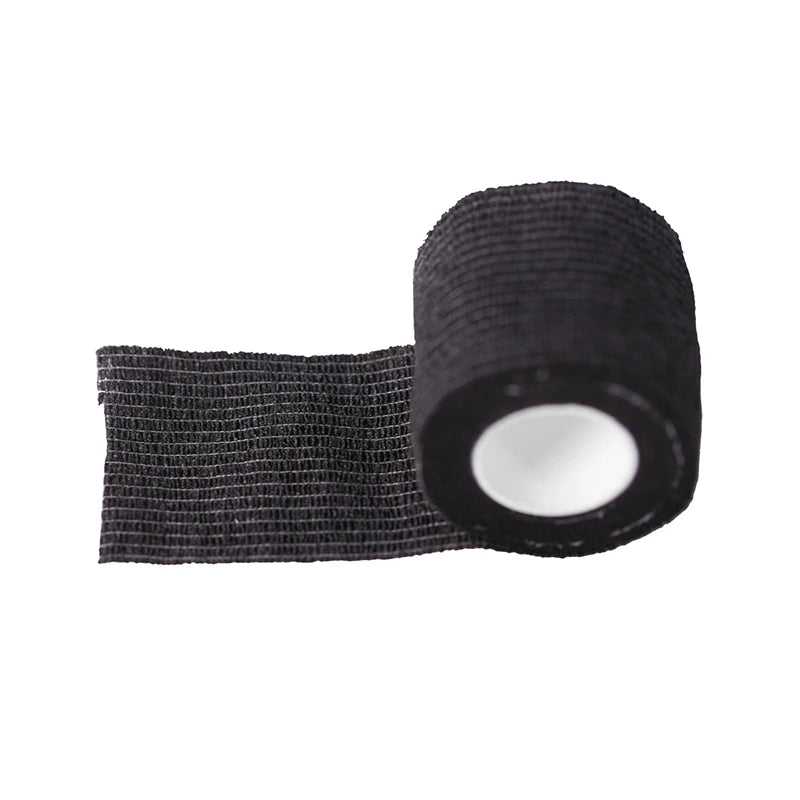 Bandage élastique auto-adhésif jetable pour poignée avec Tube de serrage des accessoires de tatouage couleur aléatoire x1