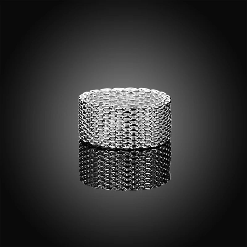 DOTEFFIL 925 bague en argent Sterling entrelacé pour femme mode charme bijoux de fiançailles de mariage