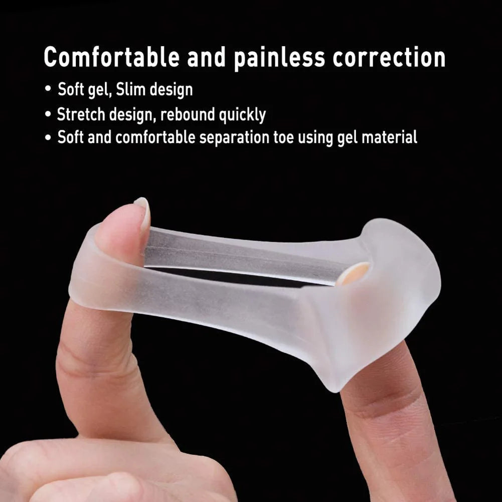 Orthèses de pouce en Silicone, 1 paire, correcteur d'os, séparateur d'orteils, Hallux Valgus, soins des pieds, 2020 S/L