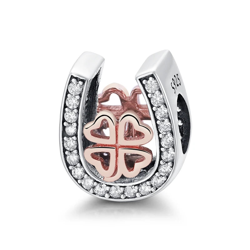 Original 925 en argent Sterling breloque perle arbre généalogique maman pendentif chaîne de sécurité breloques or Rose ajustement marque Bracelets bijoux à bricoler soi-même