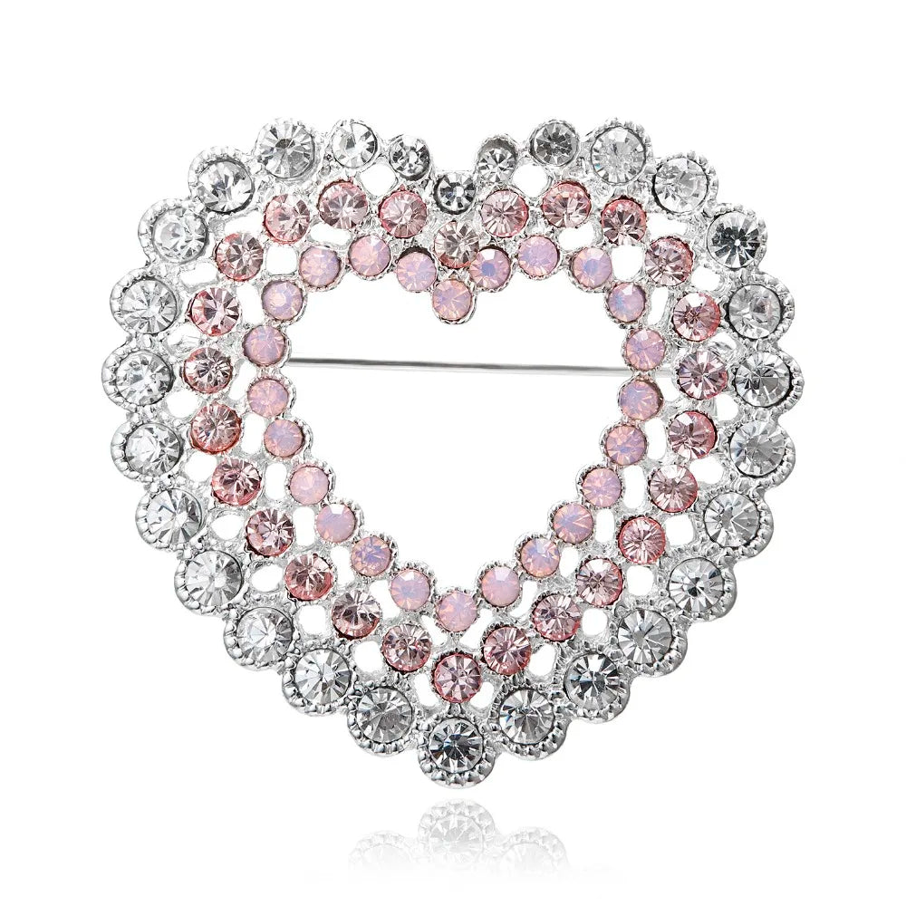 Broche à fleurs en cristal pour femmes, bleu profond, plante, Badge élégant, bijoux à la mode, broche pour fête de mariage, cadeaux de fête