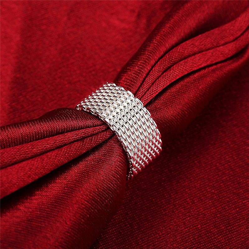 DOTEFFIL 925 bague en argent Sterling entrelacé pour femme mode charme bijoux de fiançailles de mariage