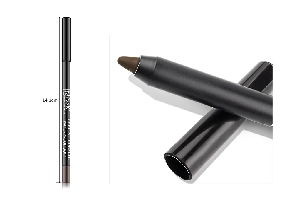 Stylo Eyeliner IMAGIC imperméable, 1 pièce, outil cosmétique de beauté de maquillage noir + 1 taille-crayon