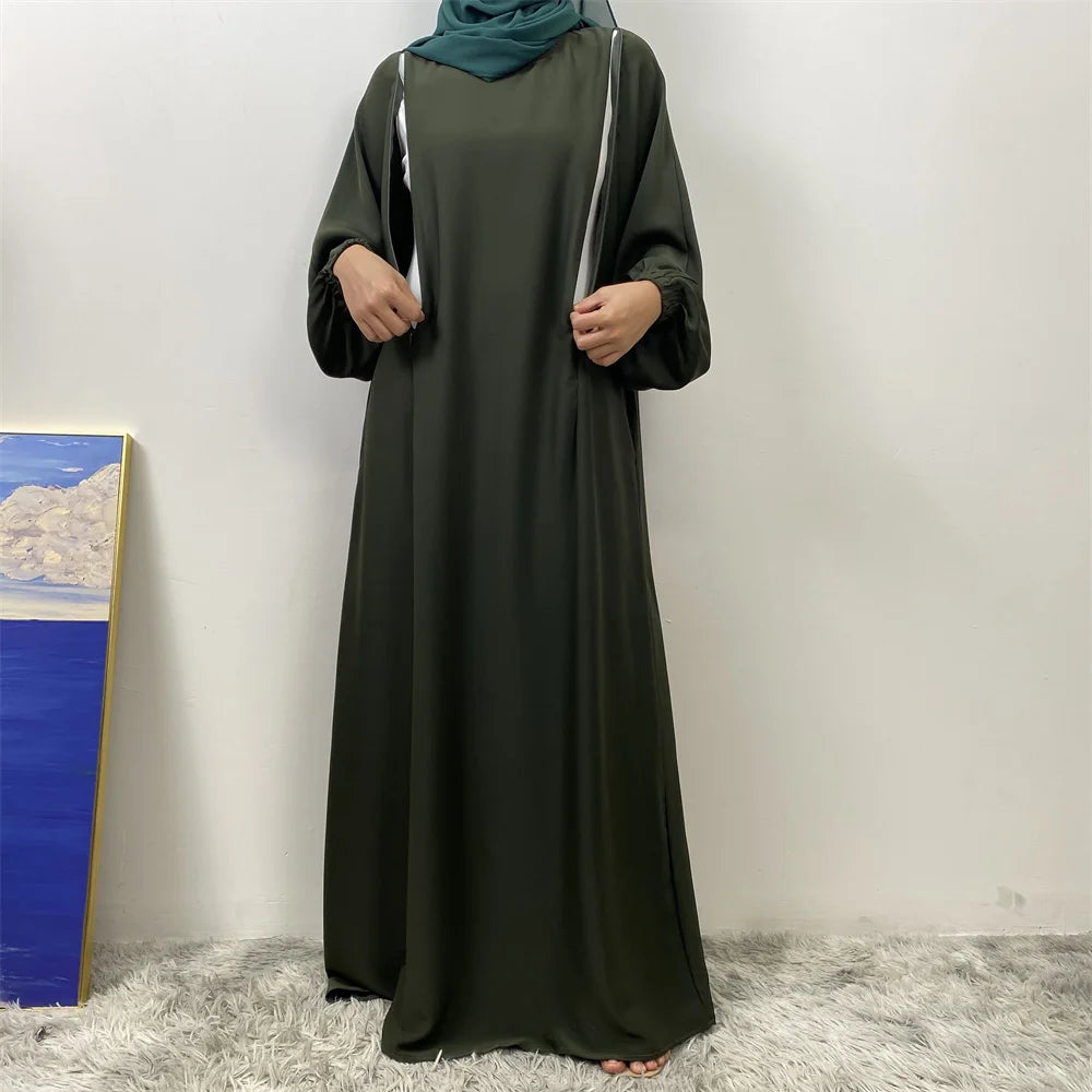 Meilleur chaud musulman 2 fermetures éclair sur le devant allaitement dubaï Abaya vacances femmes robes de jour pour Eid Uae Ramadan vêtements caftan noir