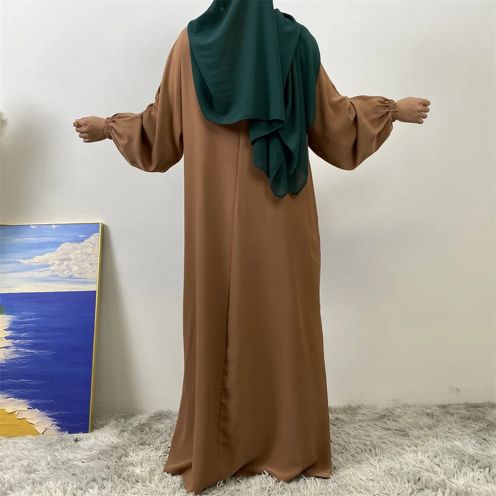 Meilleur chaud musulman 2 fermetures éclair sur le devant allaitement dubaï Abaya vacances femmes robes de jour pour Eid Uae Ramadan vêtements caftan noir