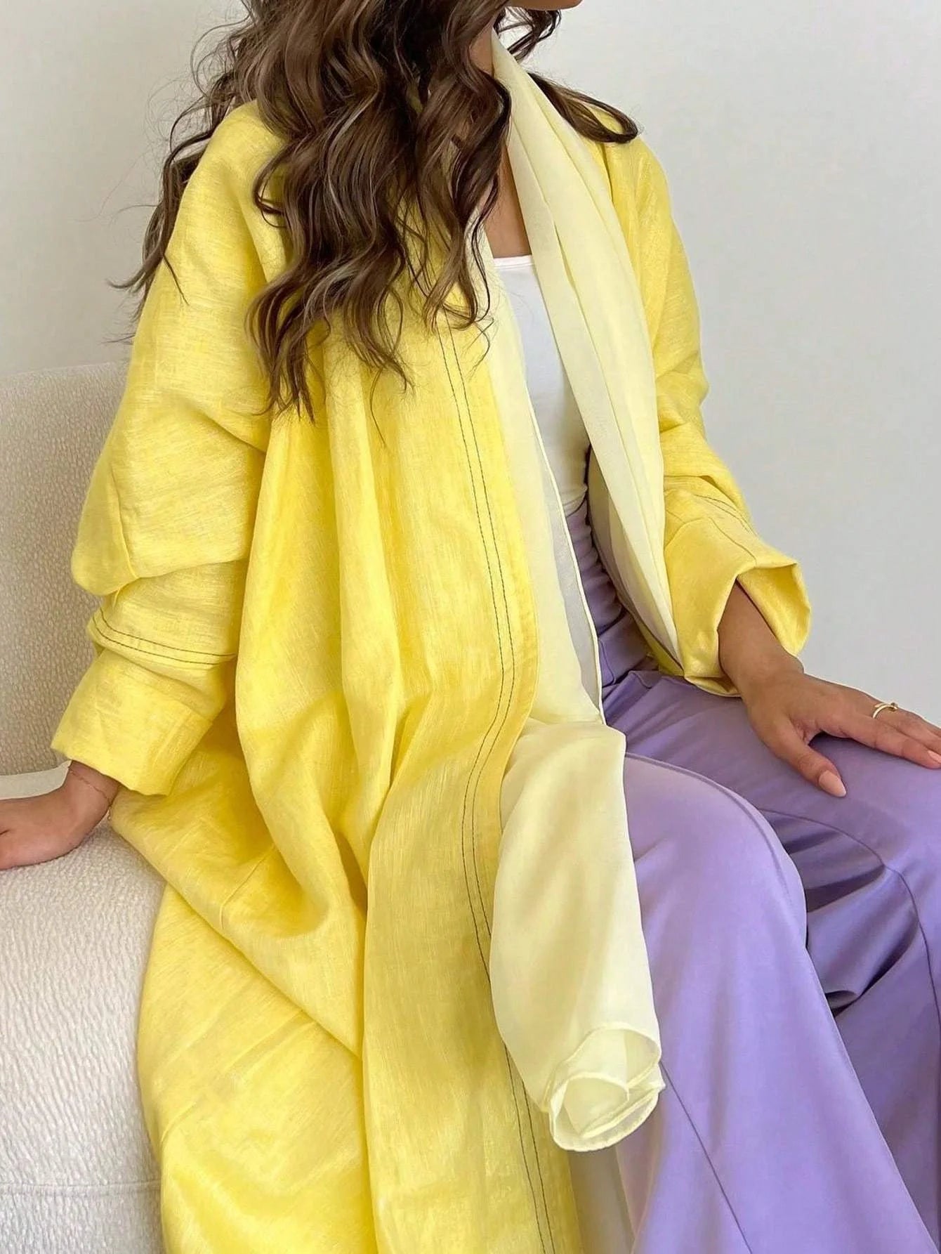 Abaya ample à manches longues pour femmes