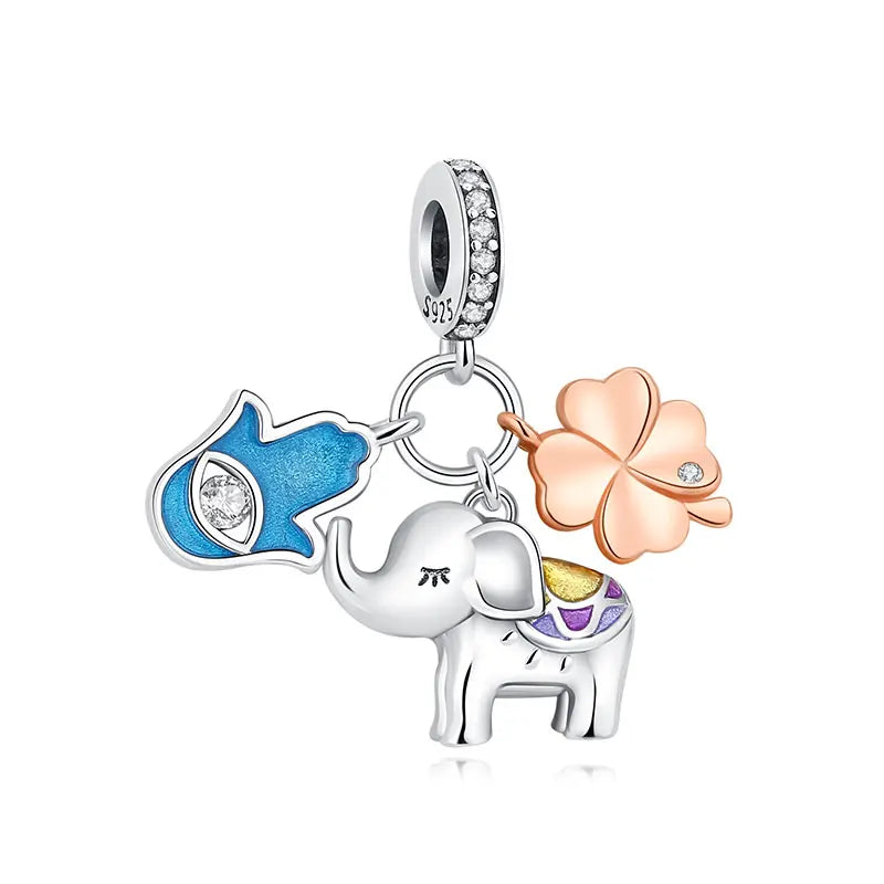 Original 925 en argent Sterling breloque perle arbre généalogique maman pendentif chaîne de sécurité breloques or Rose ajustement marque Bracelets bijoux à bricoler soi-même