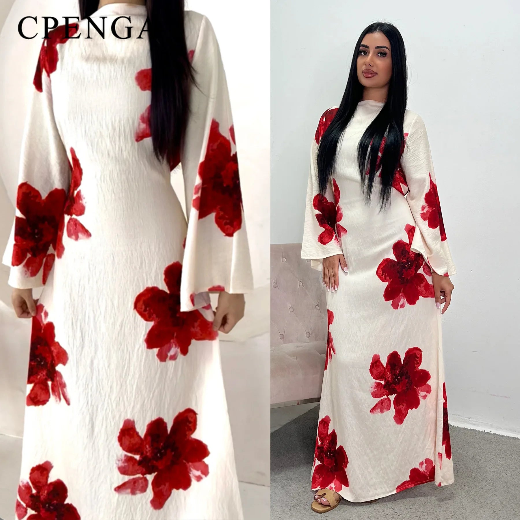 Robe élégante imprimé fleuri