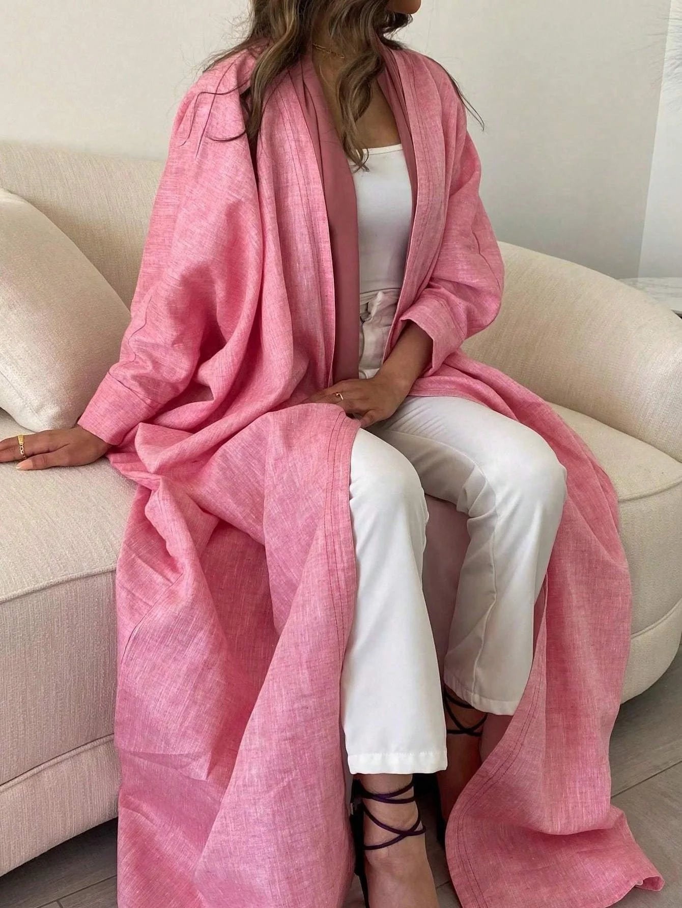 Abaya ample à manches longues pour femmes