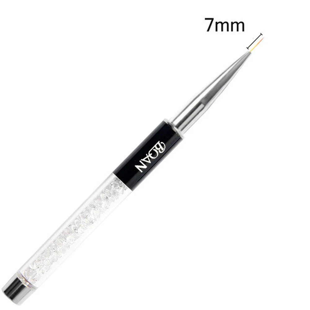 BQAN professionnel 5mm/7mm/9mm brosse à ongles dessin à la main conseils dessin ligne peinture stylo outils manucure Nail Art brosse décoration