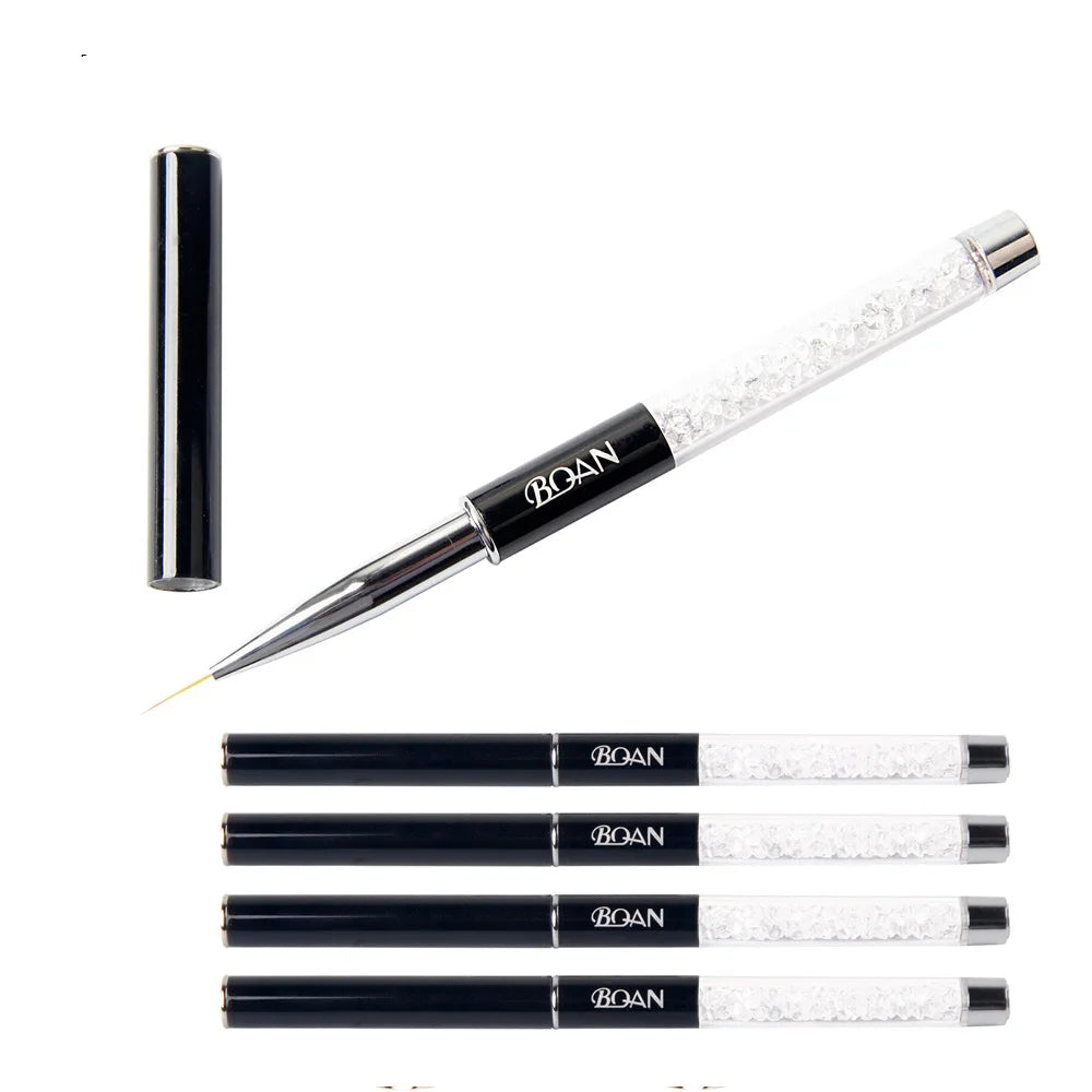 BQAN professionnel 5mm/7mm/9mm brosse à ongles dessin à la main conseils dessin ligne peinture stylo outils manucure Nail Art brosse décoration