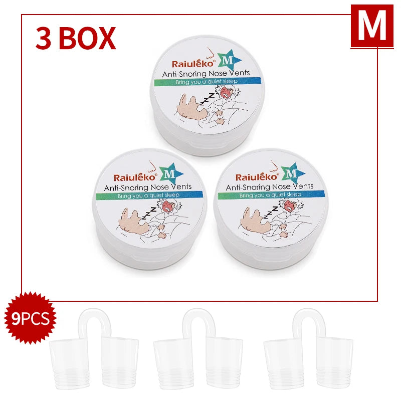 Dilatateur Nasal Anti-ronflement en Silicone souple de qualité médicale, 3 tailles différentes, Ventilation facile à respirer, aide au sommeil, pince-nez