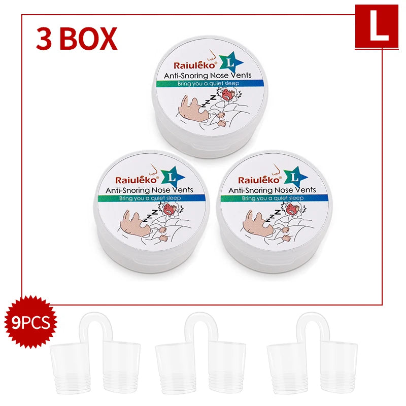 Dilatateur Nasal Anti-ronflement en Silicone souple de qualité médicale, 3 tailles différentes, Ventilation facile à respirer, aide au sommeil, pince-nez