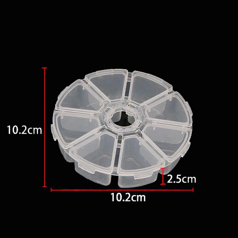 Boîtes de rangement en plastique 6/815, 1 pièce, fentes, emballage réglable, mallette à outils transparente, boîte de rangement artisanale, accessoires de bijoux